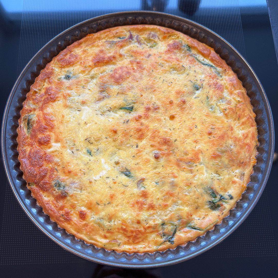 Süßkartoffel Quiche mit Spinat - Praxiskonzepte mit Weitblick