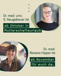 Bild von Dr.med.univ. Neugebauer und ihrer Vertretung Dr. med. Hipper