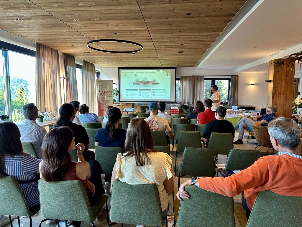 Präsentation vor Publikum in einem Raum
