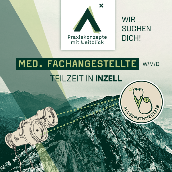 Berge im Hintergrund mit Fernglas